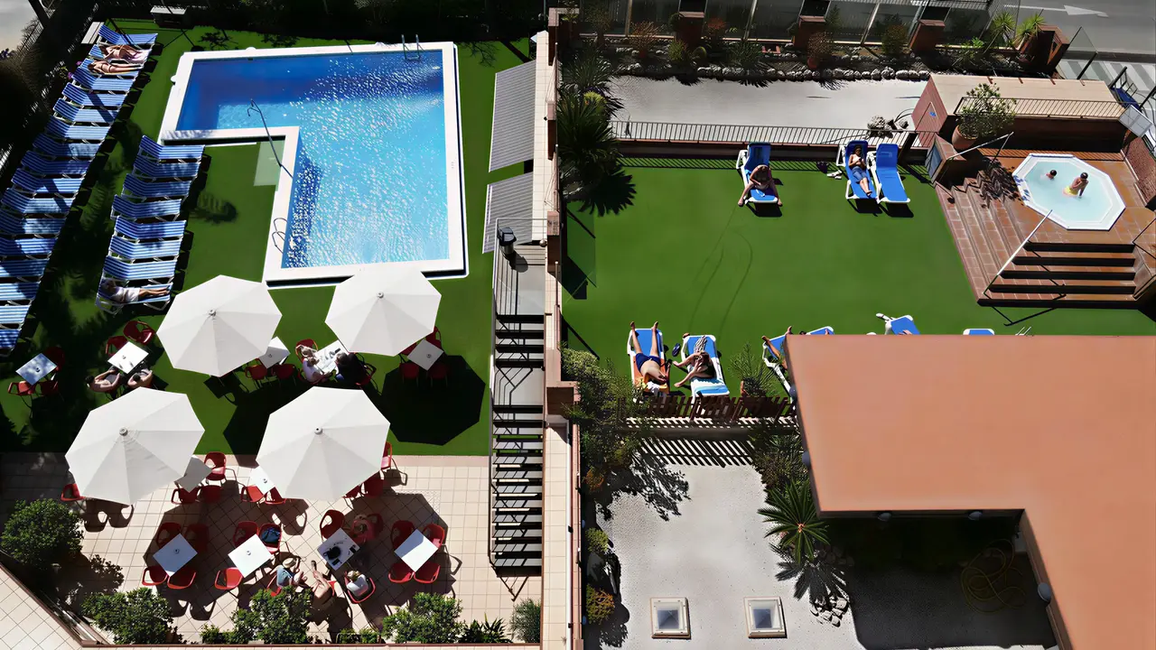 Widok z góry na kompleks HTop Palm Beach
