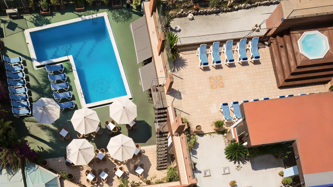 Widok z góry na kompleks HTop Palm Beach