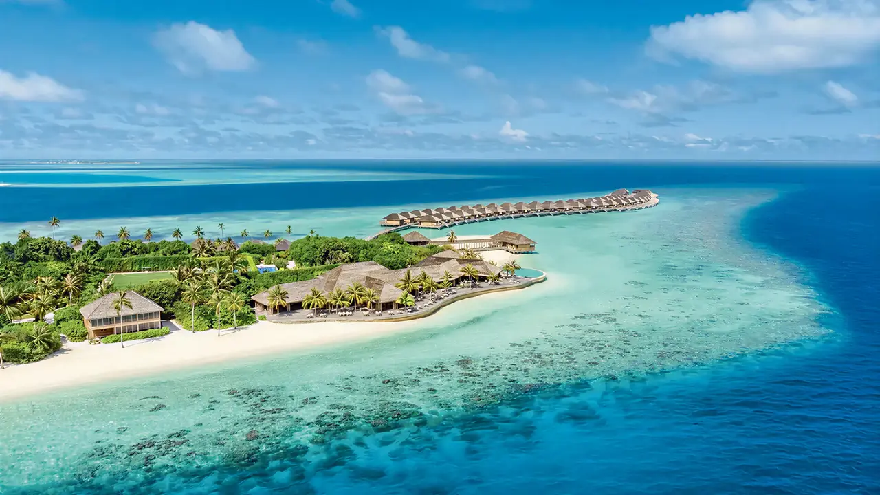 Widok z lotu ptaka na Hurawalhi Island Resort