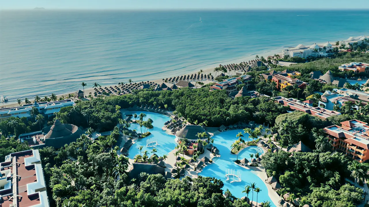 Widok z lotu ptaka na kompleks Iberostar Paraiso Del Mar