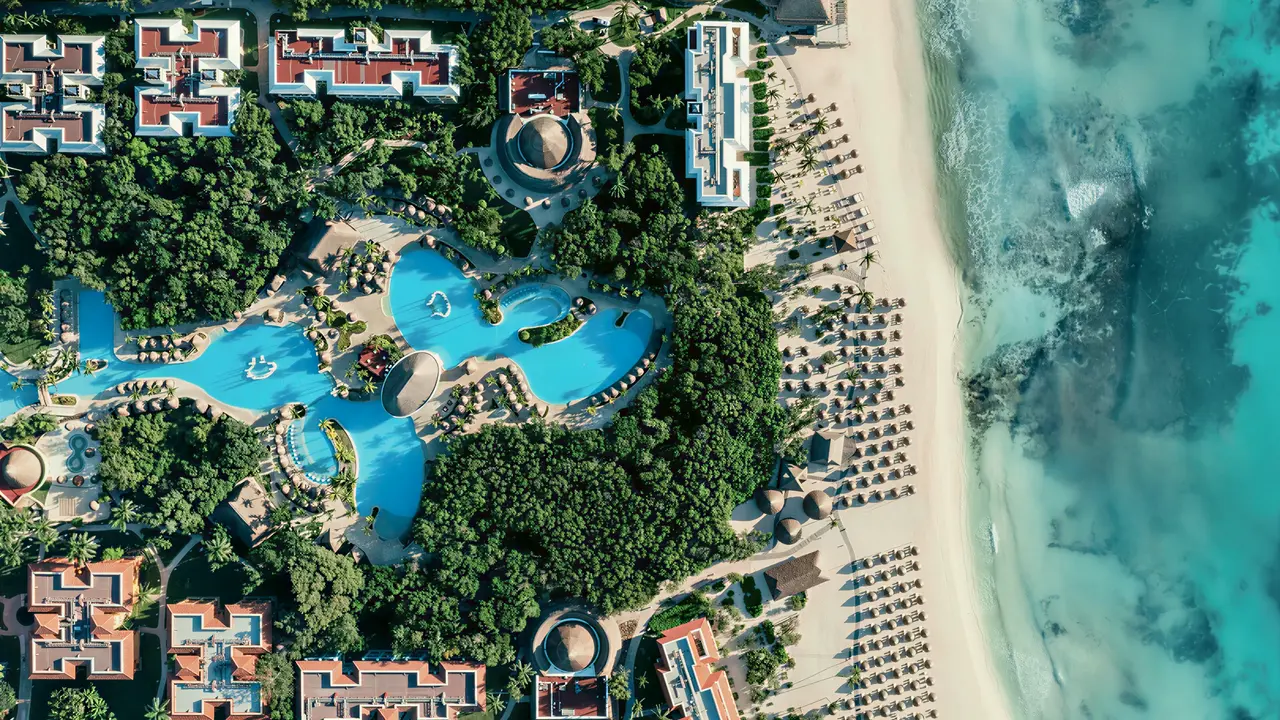 Widok z lotu ptaka na Iberostar Paraiso Del Mar