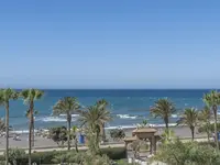 Widok na plażę i morze w Iberostar Waves Malaga Playa