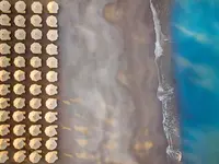Plaża z parasolami w Jiva Beach