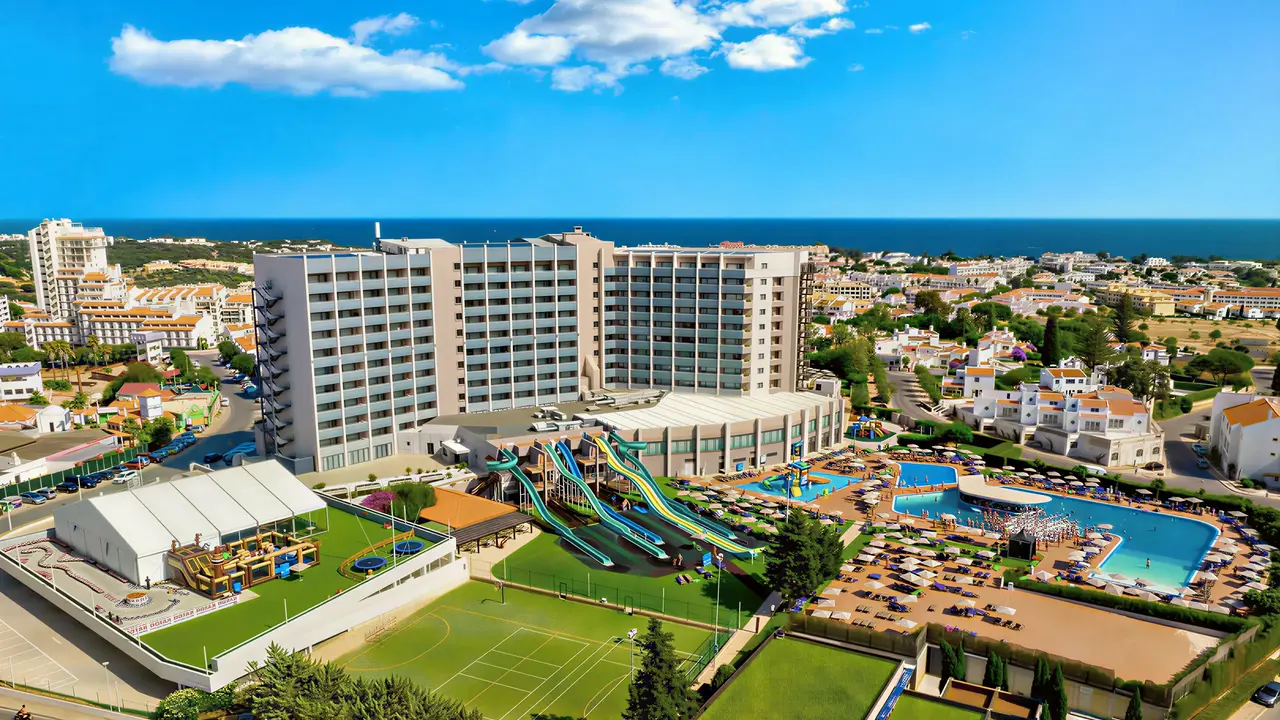 Widok z lotu ptaka na kompleks Jupiter Albufeira