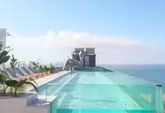 Basen typu infinity w Kaktus Playa z widokiem