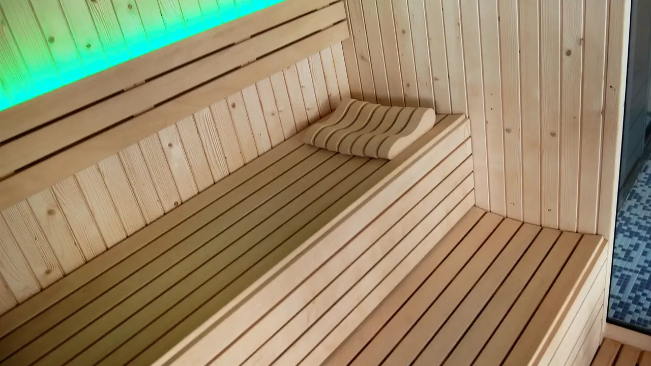 Drewniana sauna w obiekcie Kaktus Playa