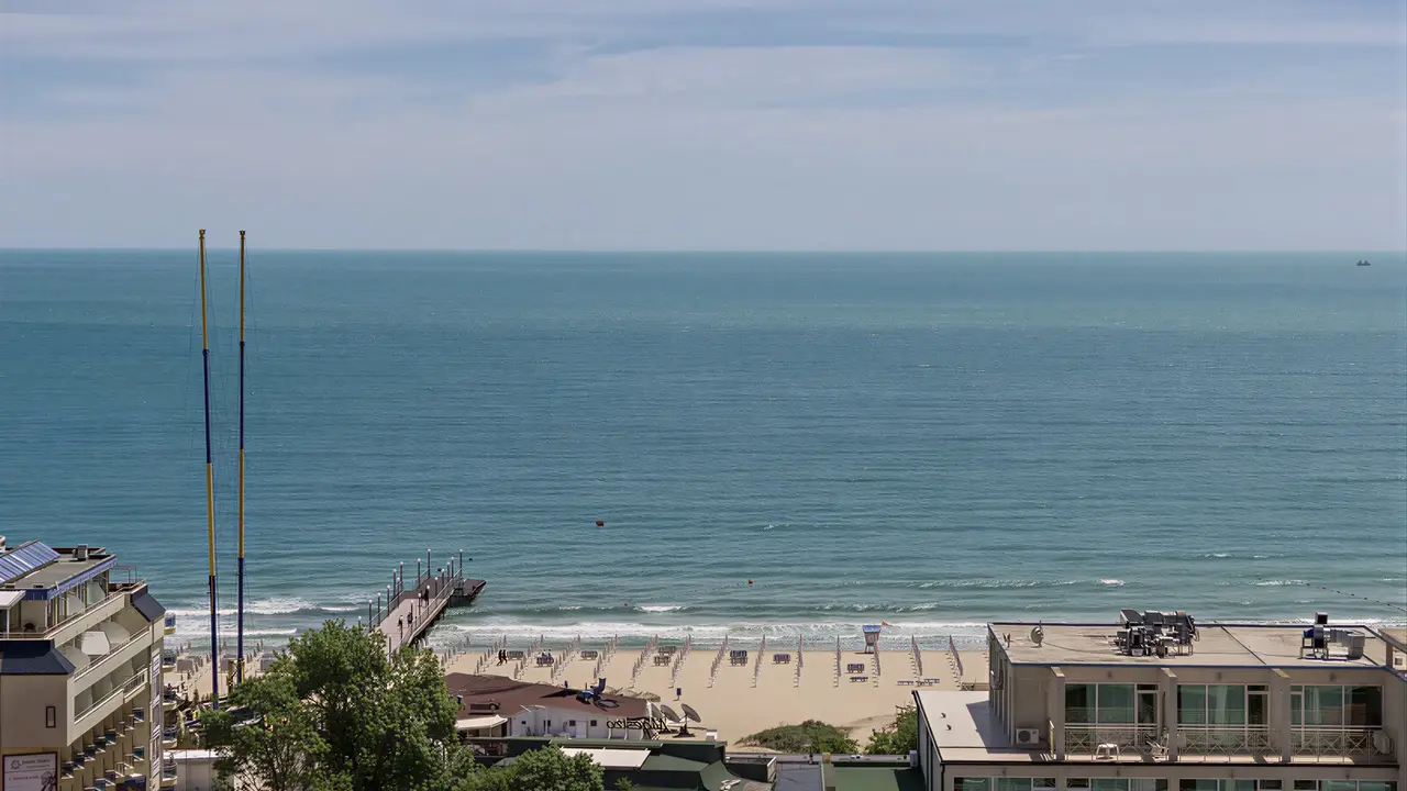 Widok na kompleks Kuban Resort & AquaPark oraz pobliską plażę