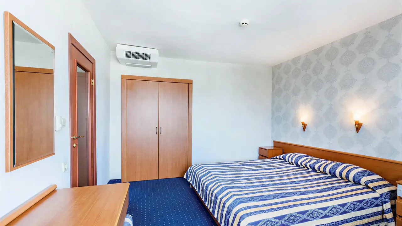 Pokój z łóżkiem w hotelu Kuban Resort & AquaPark