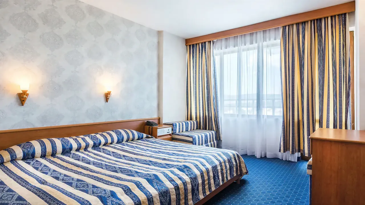 Pokój z łóżkiem w hotelu Kuban Resort & AquaPark