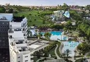 Widok na hotel Lara Barut Collection i palmy