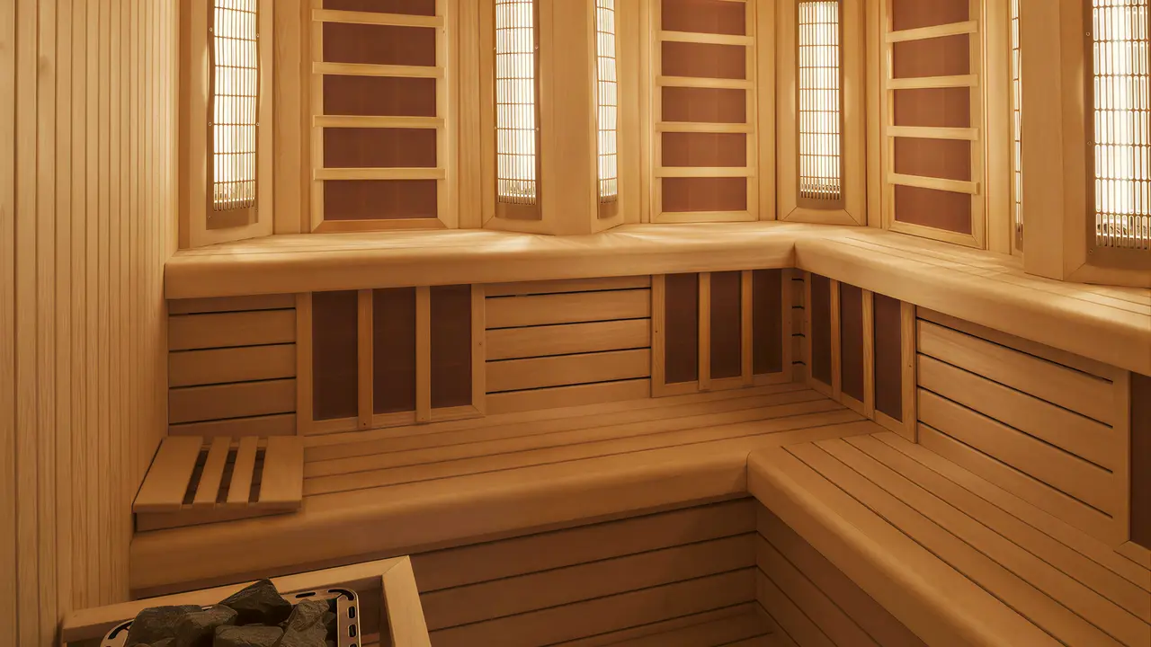 Drewniana sauna w hotelu Le Meridien Bodrum Beach Resort (ex Lux Bodrum )