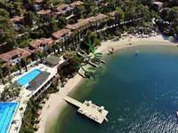 Widok z lotu ptaka na kompleks Letoonia Club