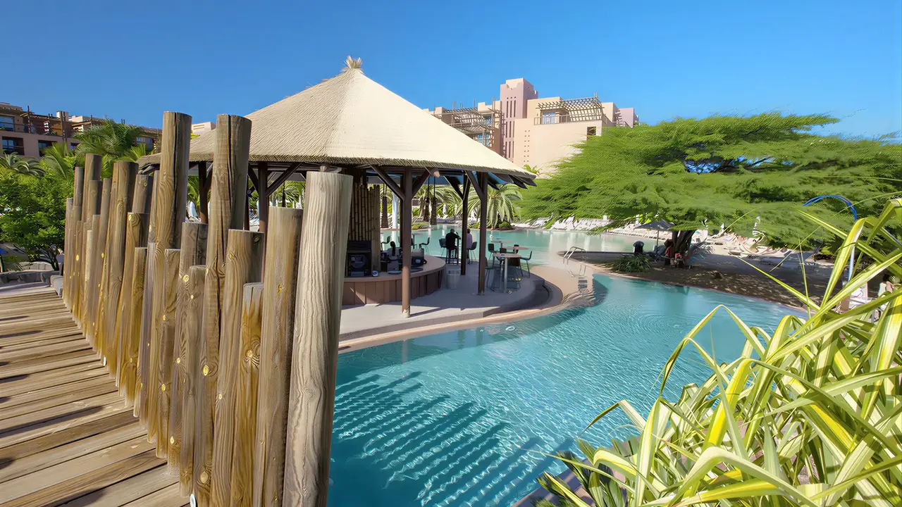 Bar przy basenie w Lopesan Baobab Resort