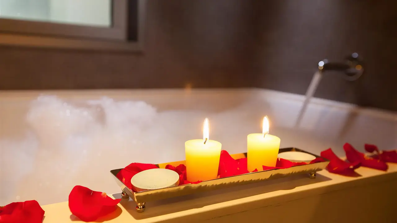 Kąpiel z pianą i świecami w Lopesan Baobab Resort
