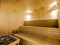 Drewniana sauna w hotelu Lord's Palace