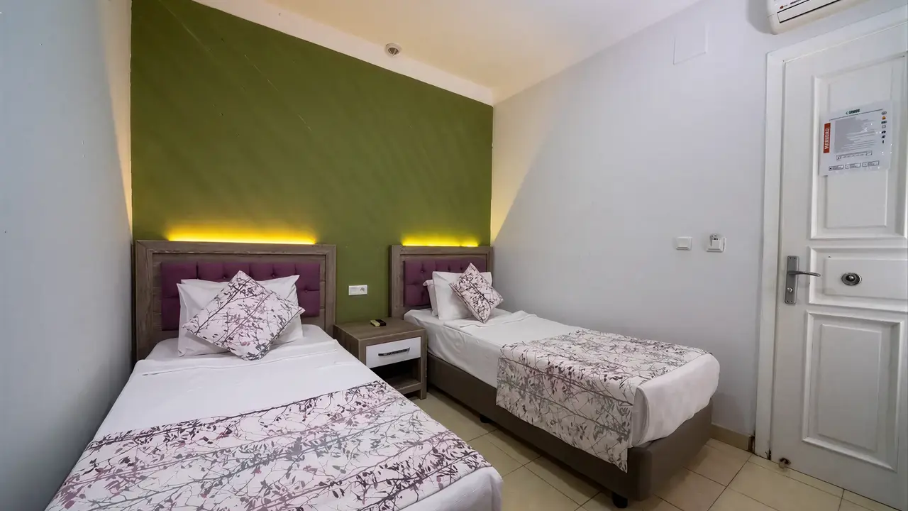 Pokój z dwoma łóżkami w Lykia Botanika Beach