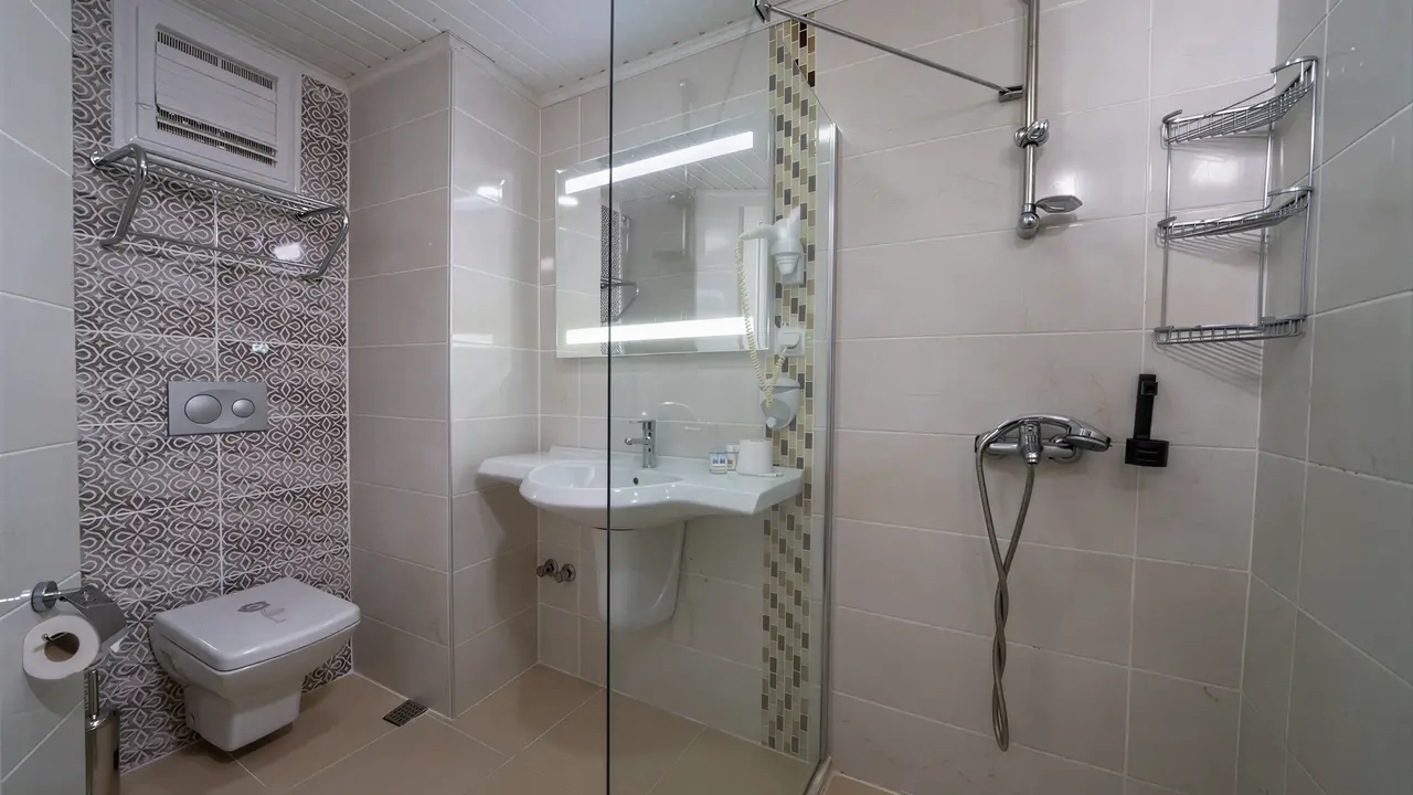 Łazienka w hotelu Lykia Botanika Beach