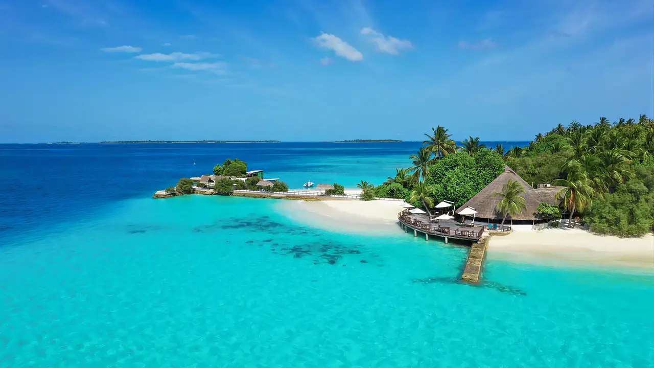 Widok z lotu ptaka na Makunudu Island