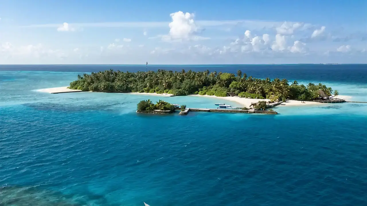 Widok z lotu ptaka na Makunudu Island