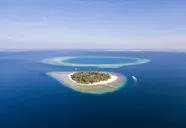 Widok z lotu ptaka na Malahini Kuda Bandos
