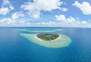 Widok z lotu ptaka na Malahini Kuda Bandos