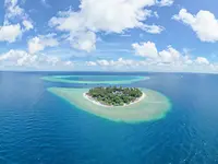 Widok z lotu ptaka na Malahini Kuda Bandos
