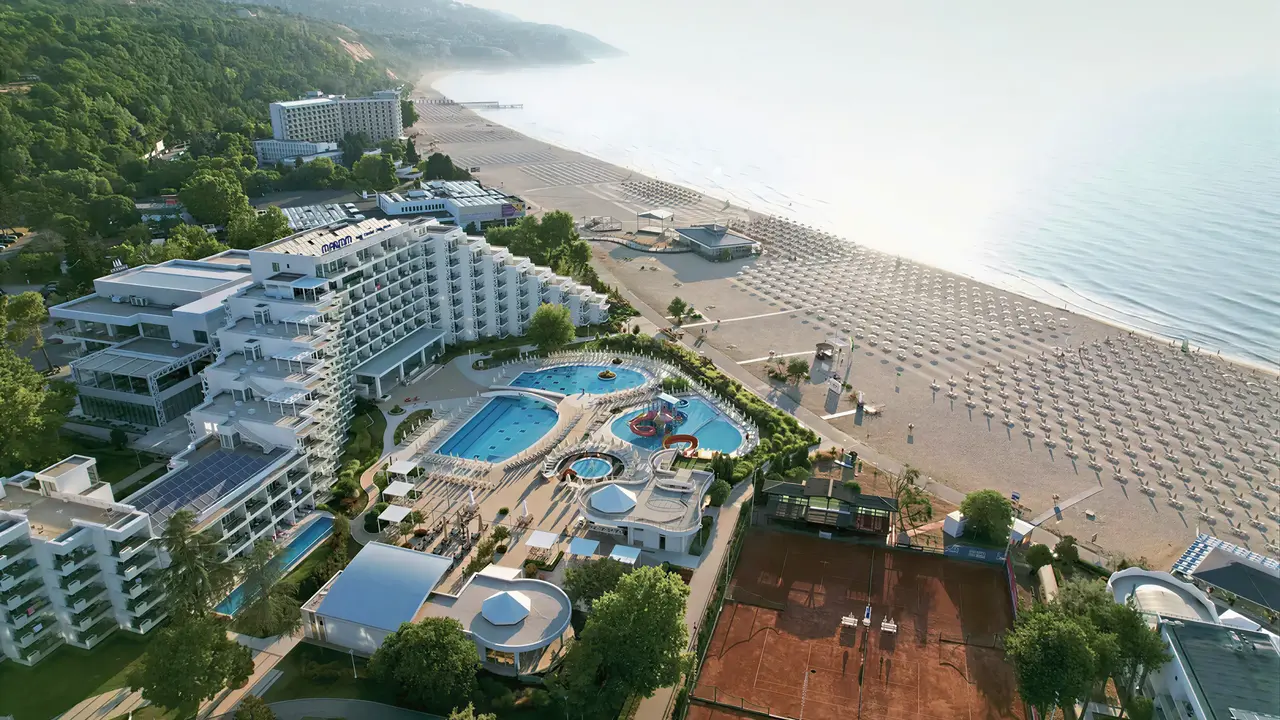 Widok z lotu ptaka na Maritim Paradise Blue Albena