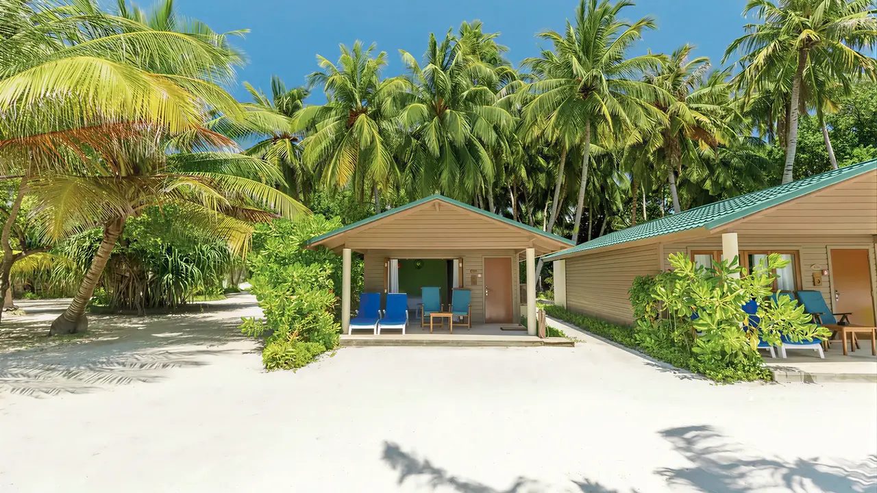 Domki wakacyjne w Meeru Island Resort z tarasami