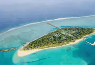 Widok z lotu ptaka na Meeru Island Resort