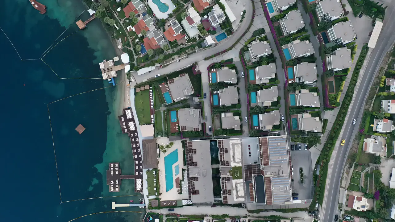 Widok z lotu ptaka na Mivara Luxury Resort & Spa Bodrum