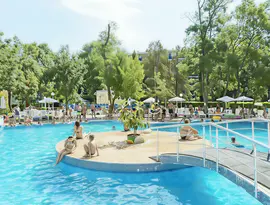 Basen z gośćmi w MPM Kalina Garden