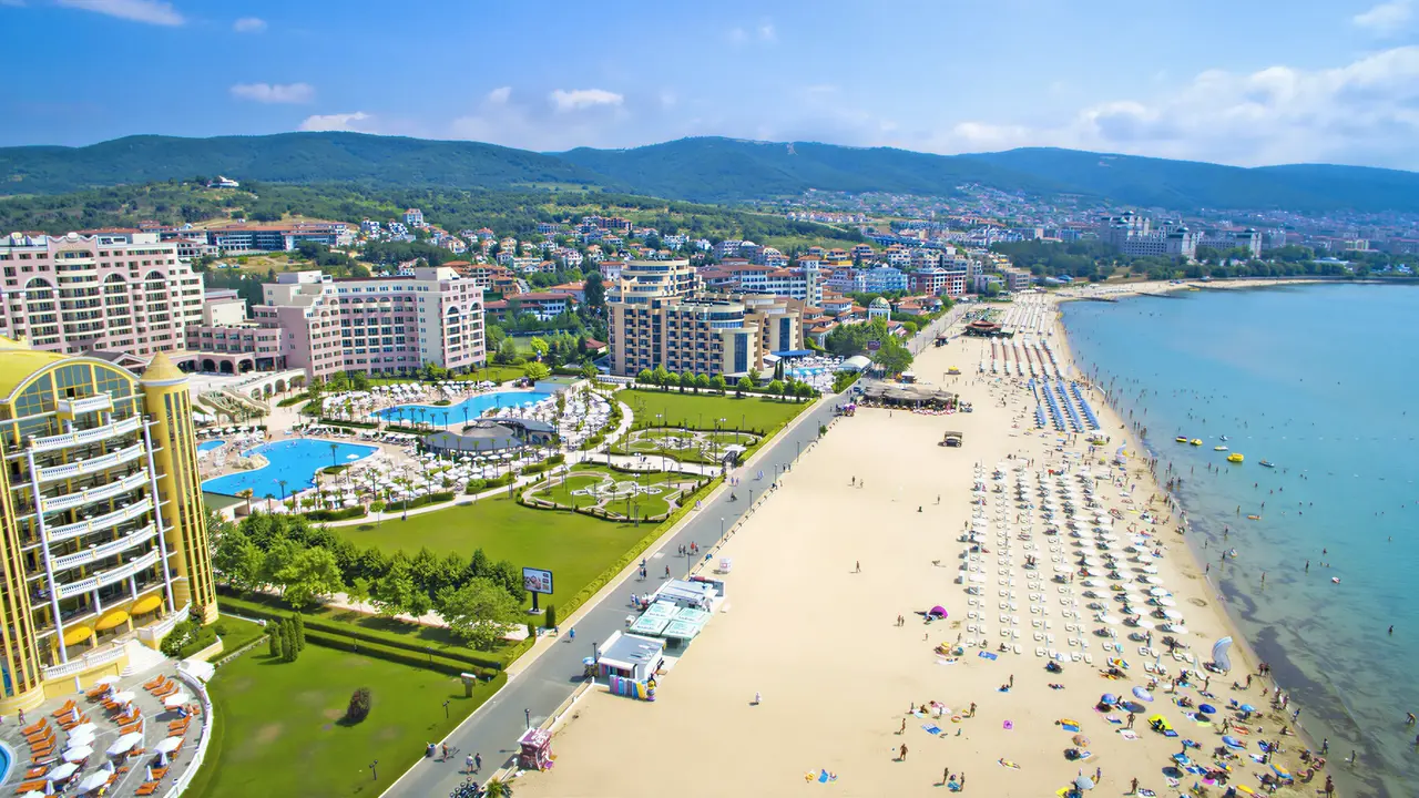 Widok na kompleks MPM Kalina Garden i plażę