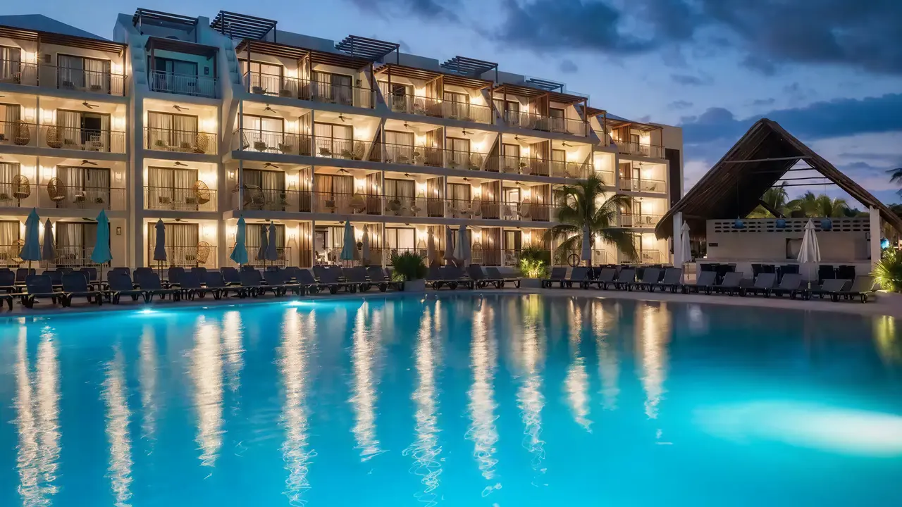 Basen przy hotelu Ocean Riviera Paradise El Beso