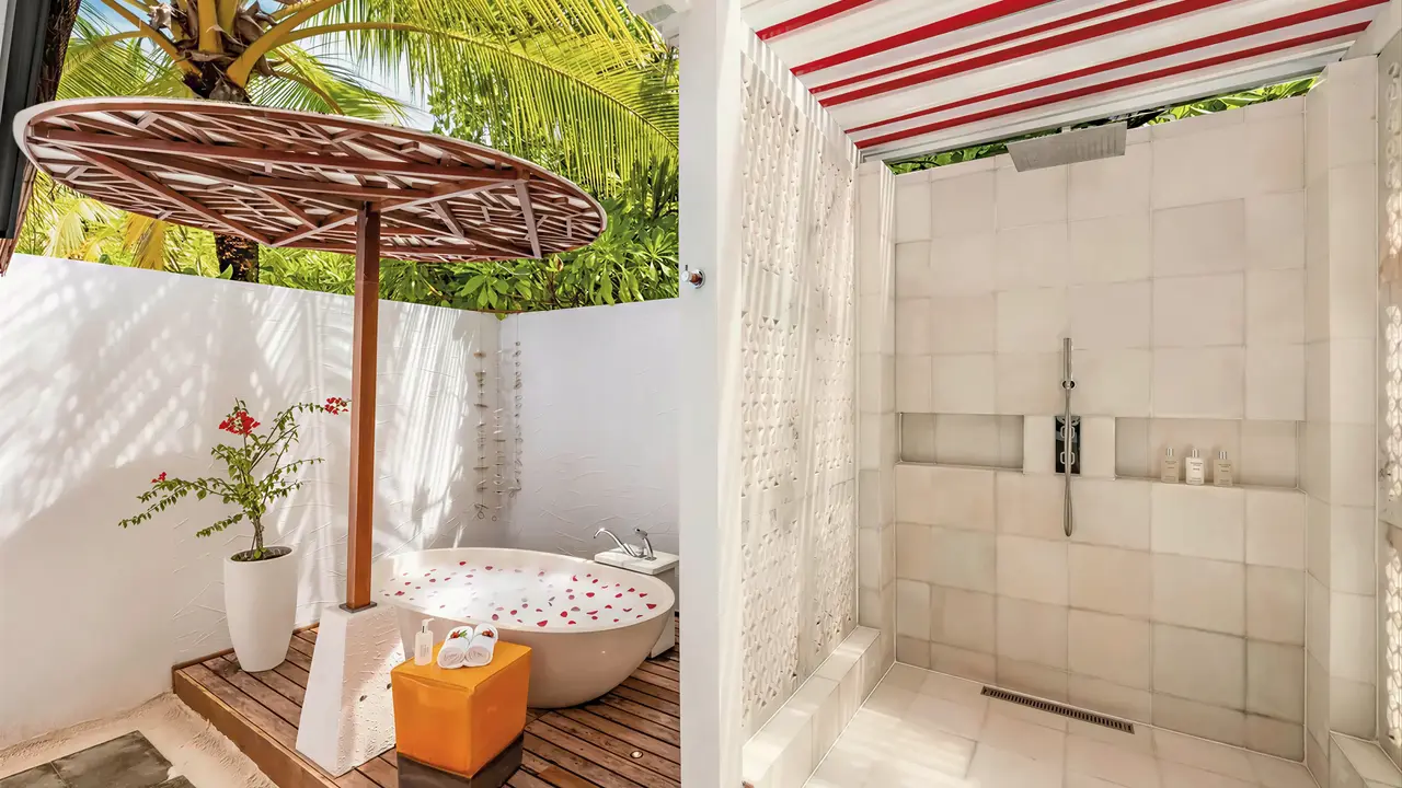 Prywatna strefa kąpielowa na zewnątrz w Ozen Life Maadhoo