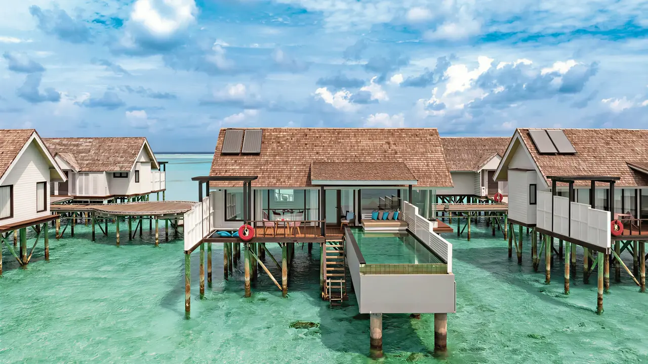 Wille na wodzie w Ozen Life Maadhoo z prywatnym basenem