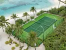 Kort tenisowy w hotelu Ozen Life Maadhoo