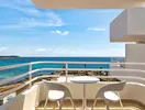 Balkon z widokiem na morze w Palia Sa Coma Playa
