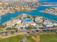 Widok z lotu ptaka na kompleks Panorama Bungalows El Gouna