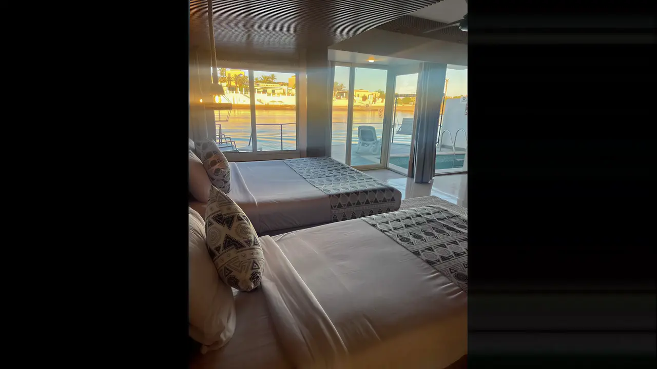 Pokój z łóżkami w Panorama Bungalows El Gouna