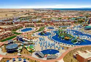Widok z lotu ptaka na kompleks Pickalbatros Jungle Aqua Park Resort Neverland