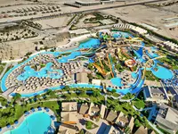Widok z lotu ptaka na kompleks Pickalbatros Jungle Aqua Park Resort Neverland