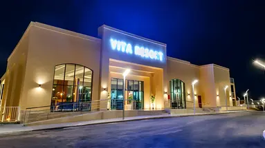 Fasada i wejście do hotelu Pickalbatros Vita Resort Portofino