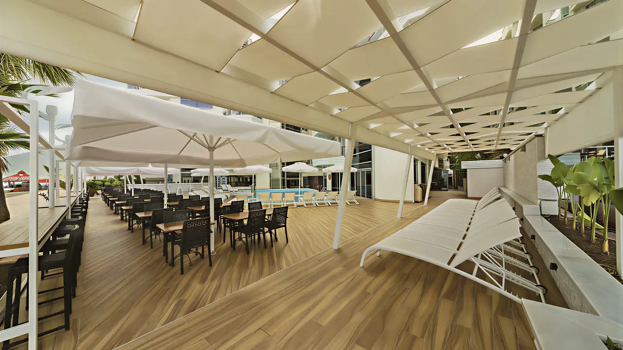 Restauracja na zewnątrz w Poseidon
