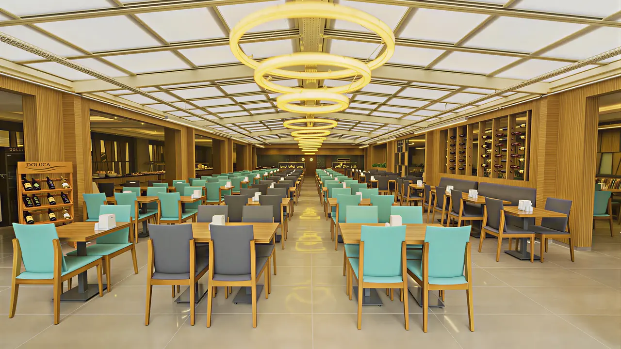 Restauracja w hotelu Poseidon z nowoczesnymi meblami