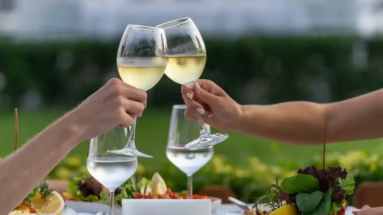 Toast kieliszkami wina w Quattro Beach Spa