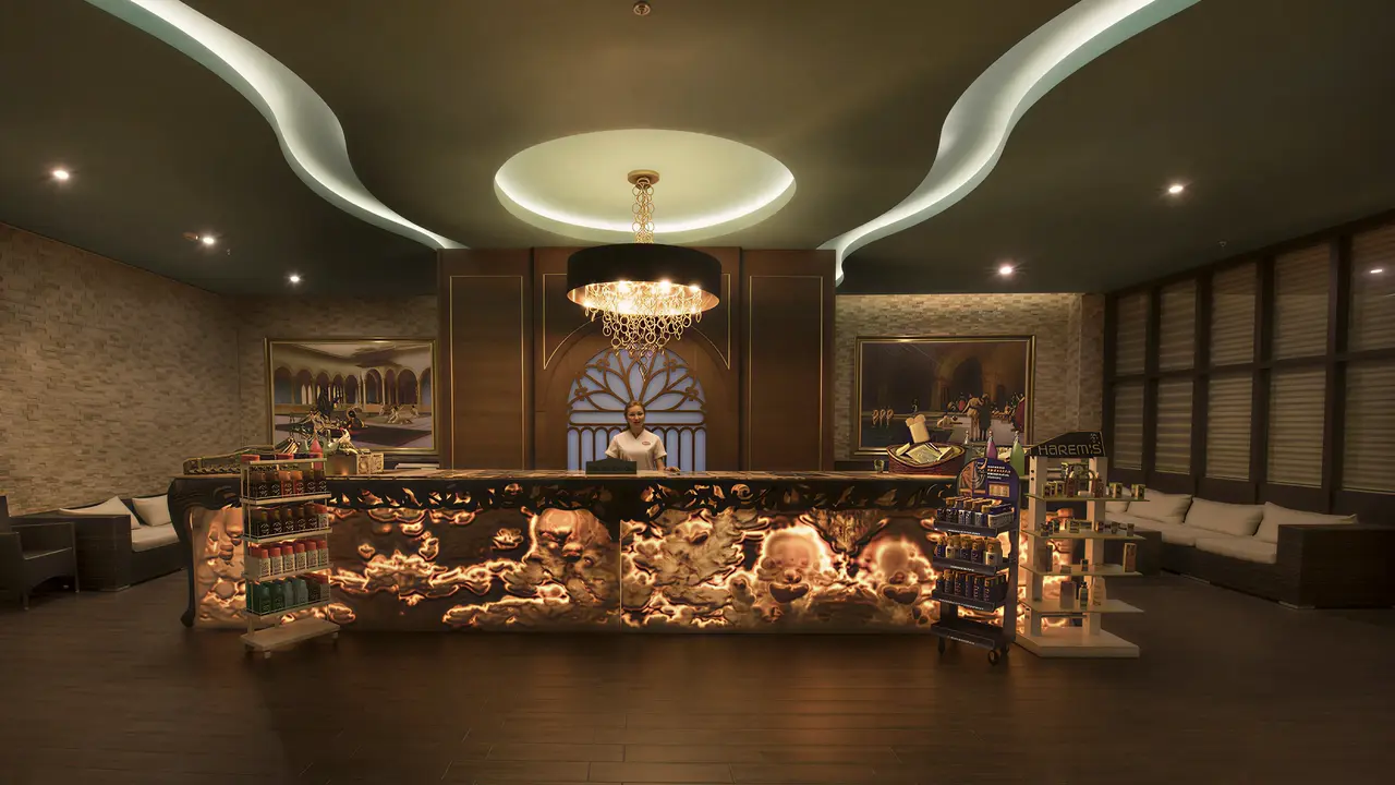 Elegancki bar z podświetlanym kontuarem w Quattro Beach Spa
