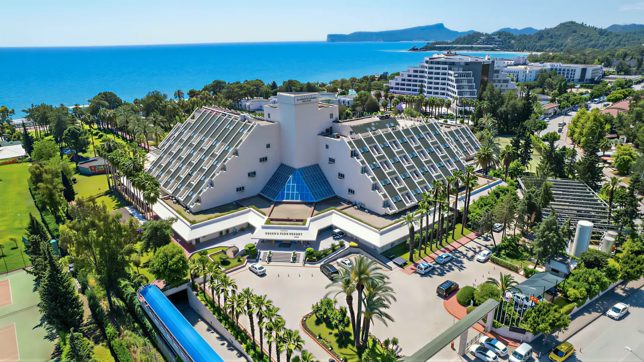 Widok z lotu ptaka na Queens Park Resort Goynuk