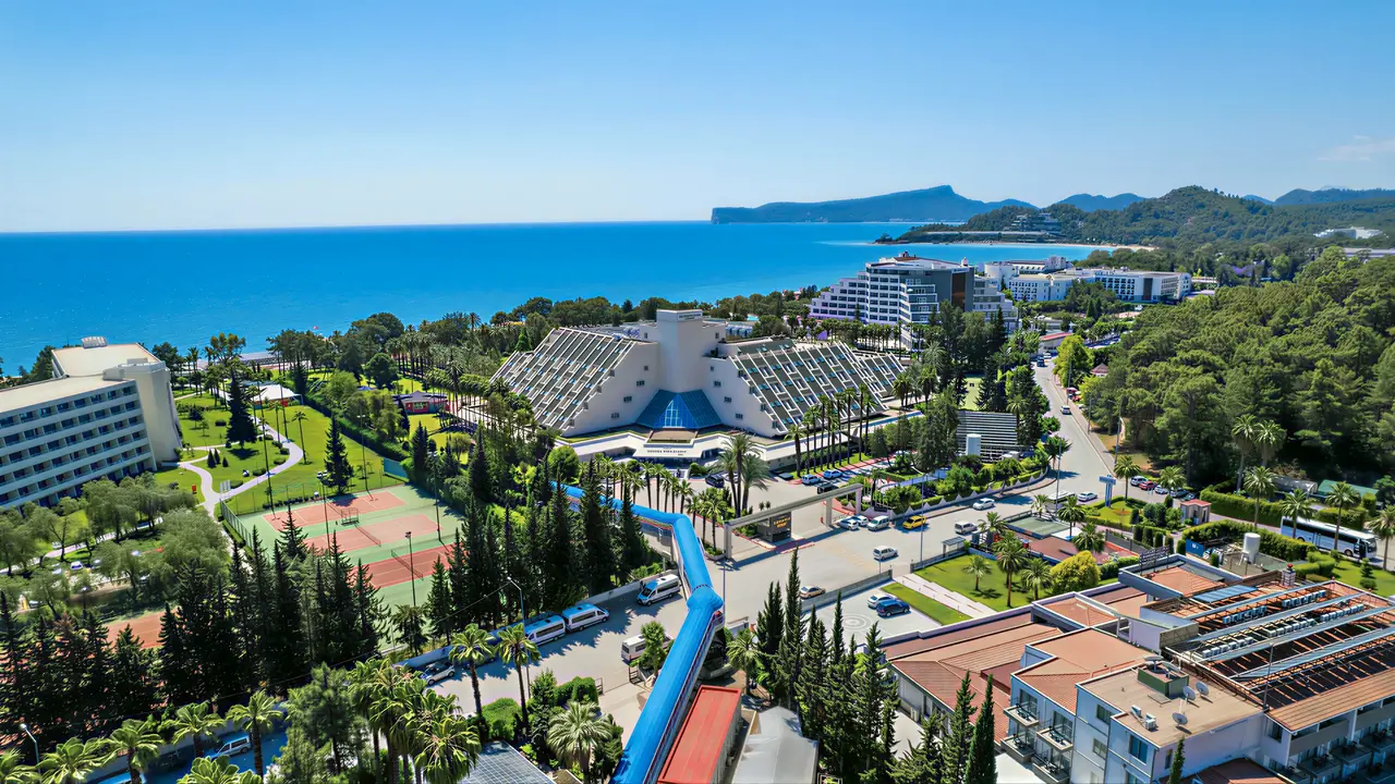 Widok z lotu ptaka na Queens Park Resort Goynuk