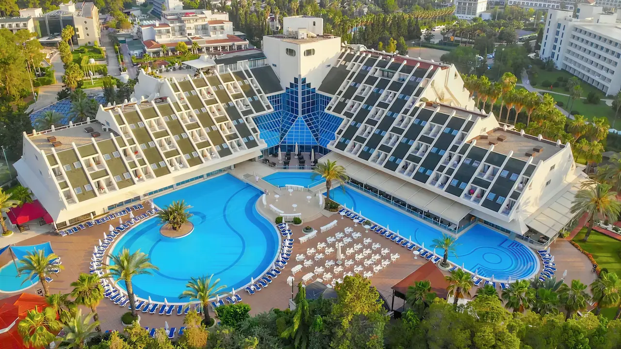 Widok z lotu ptaka na Queens Park Resort Goynuk