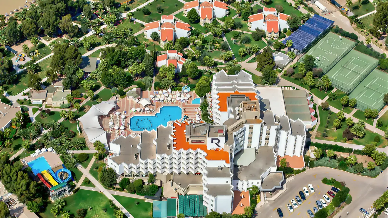 Widok z lotu ptaka na kompleks Richmond Ephesus Resort